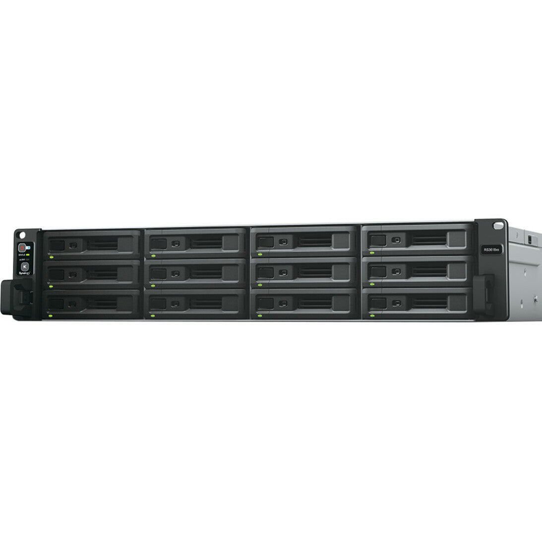 Synology RS3618XS RackStation SAN/NAS Storage System, Quad-core Xeon D-1521, 8GB DDR4, 144TB Capacity, 2U Rack-mountable [Discontinued]