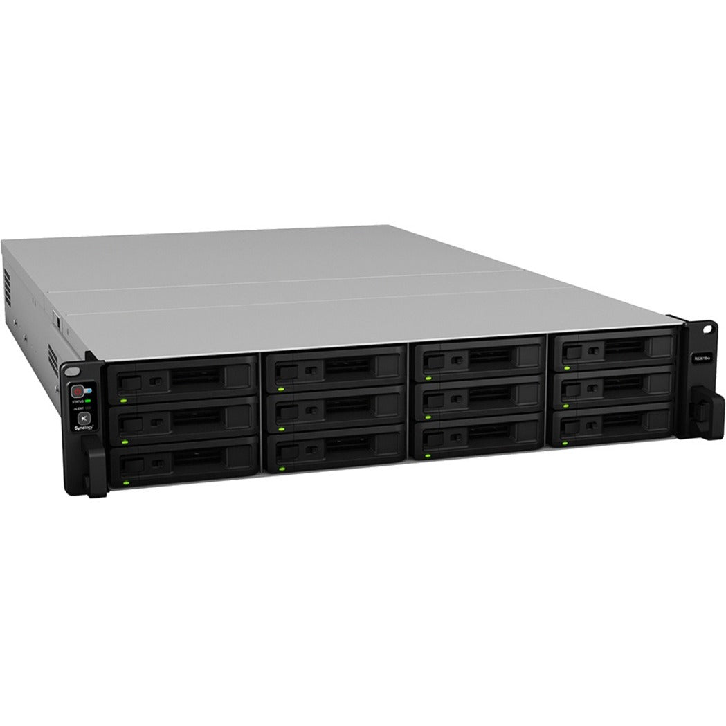 Synology RS3618XS RackStation SAN/NAS Storage System, Quad-core Xeon D-1521, 8GB DDR4, 144TB Capacity, 2U Rack-mountable [Discontinued]