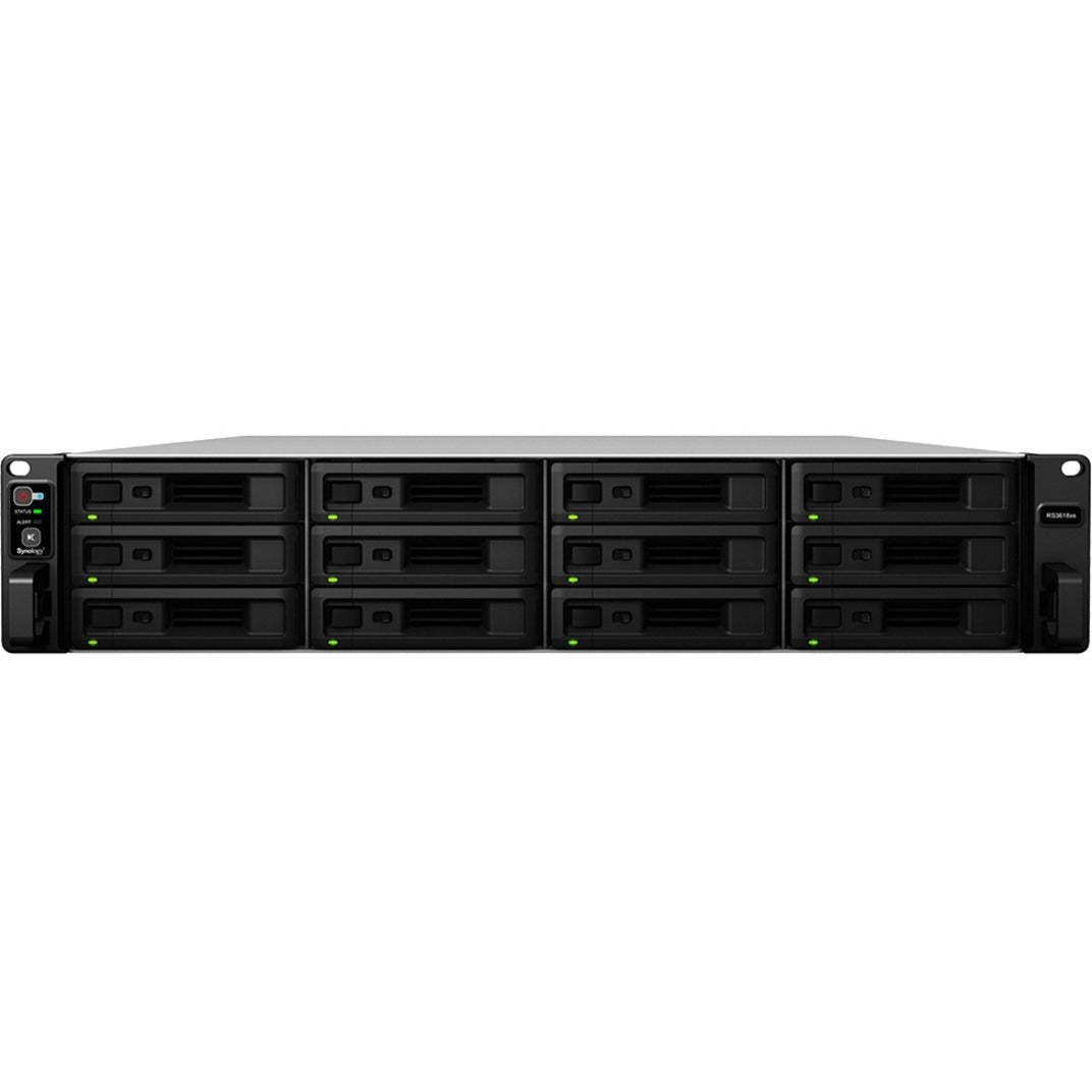 Synology RS3618XS RackStation SAN/NAS Storage System, Quad-core Xeon D-1521, 8GB DDR4, 144TB Capacity, 2U Rack-mountable [Discontinued]