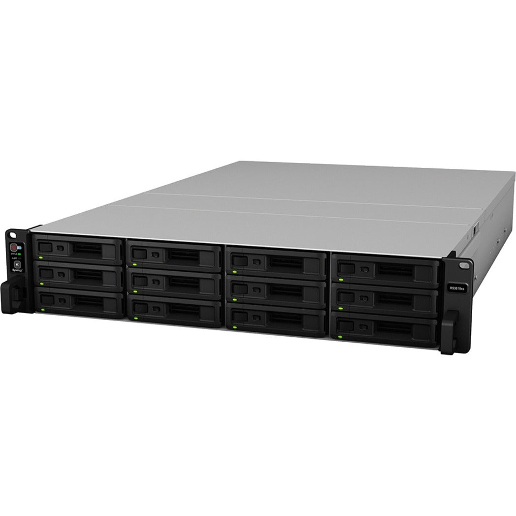 Synology RS3618XS RackStation SAN/NAS Storage System, Quad-core Xeon D-1521, 8GB DDR4, 144TB Capacity, 2U Rack-mountable [Discontinued]