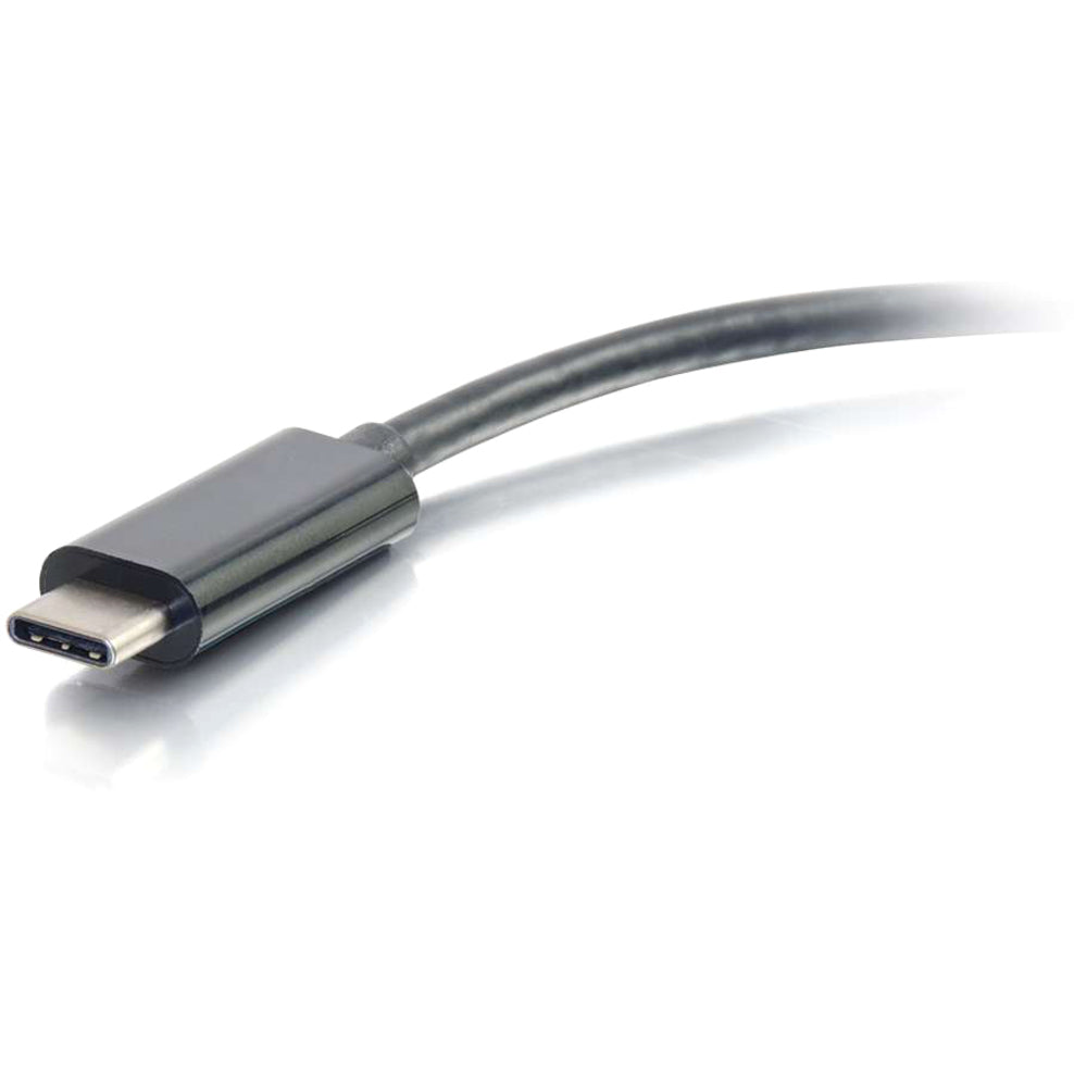 C2G 29749 USB C naar Ethernet Multiport-adapter - tot 60W PD Zwart