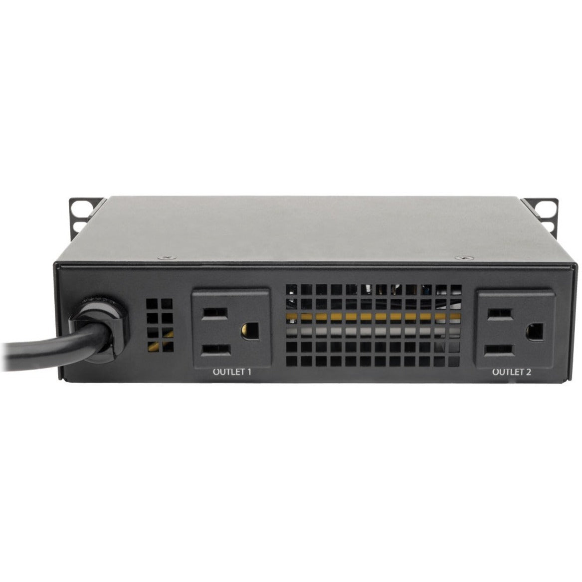 Rear view of PDU15NETLX showing dual outlets and power input configuration-alternate-image5