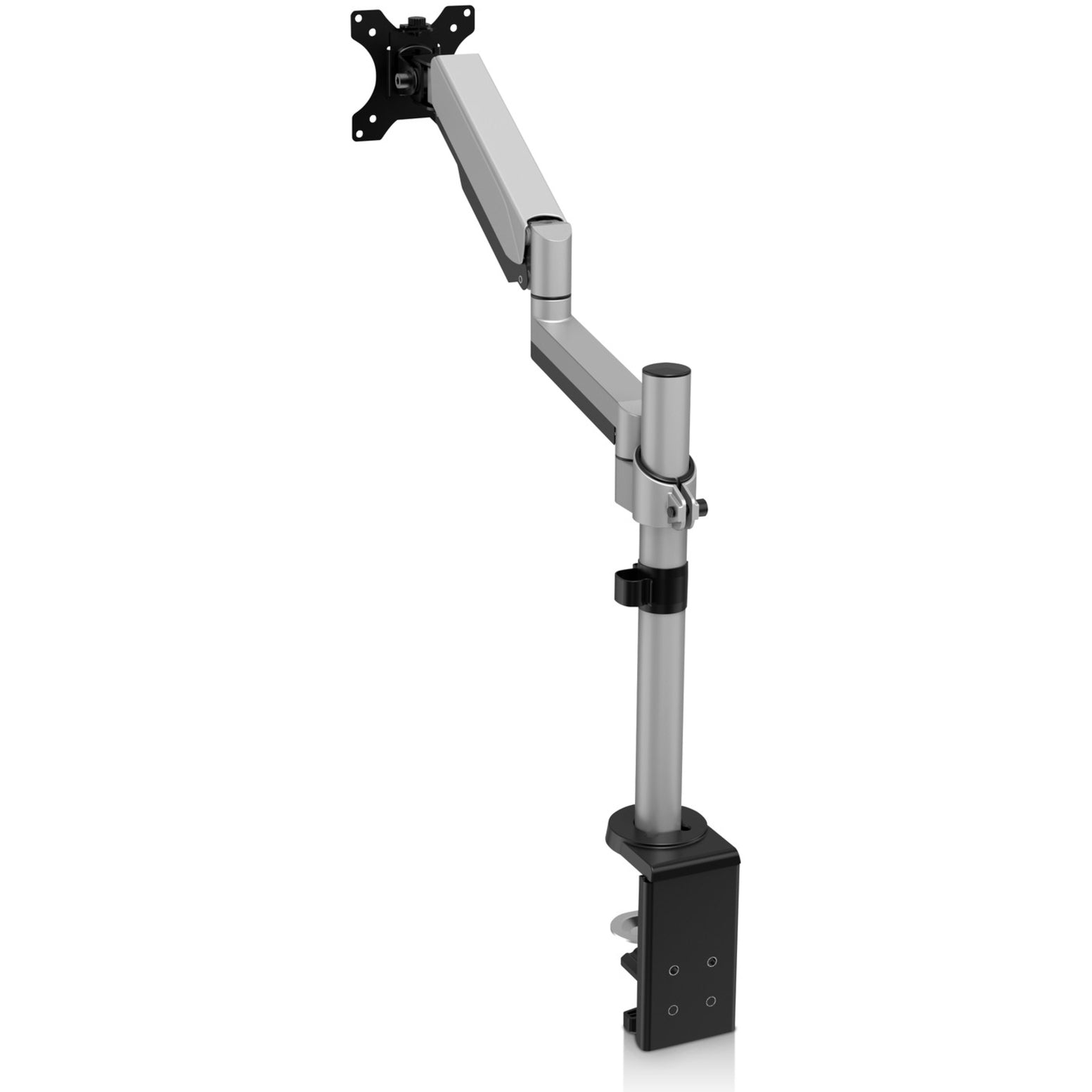 V7 DM1TA-1N Touch Adjust Monitor Mount, Desk Mount for Monitor - Silver