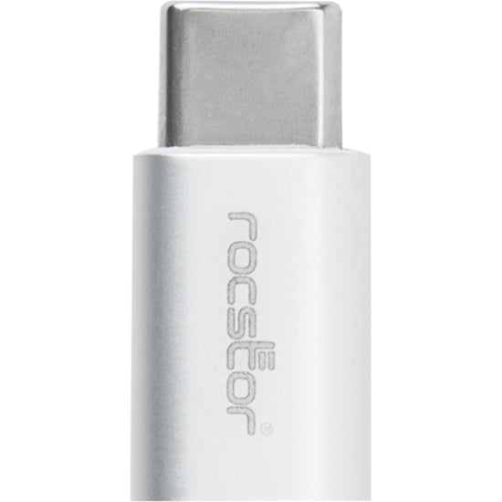 Rocstor Y10A206-A1 Premium USB-C zu USB Micro-B Adapter weiblicher schlanker Adapter weiß