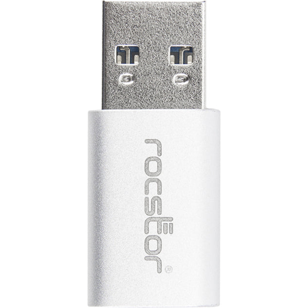 Top view of Rocstor USB adapter showing minimalist design