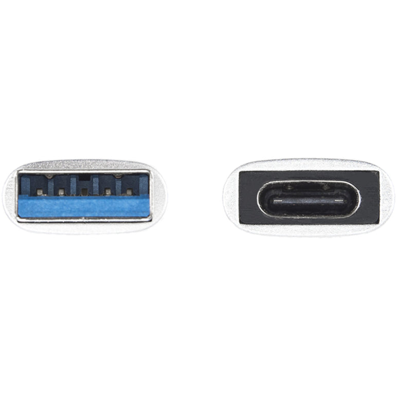 Comparison view of USB Type-A and USB-C ports