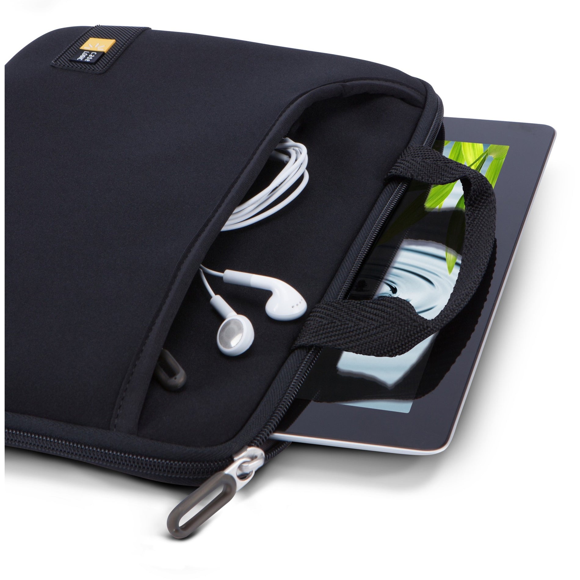 Case Logic 3201749 iPad&reg; / 10" Tablet Attaché with Pocket Carrying Case for Power Adapter Accessories Cell Phone Earbud USB Cable Tablet PC  - ブランド名: ケースロジック - iPad&reg; / 10" タブレットアタッシュケース with Pocket、電源アダプタ、アクセサリ、携帯電話、イヤホン、USBケーブル、タブレットPC用のキャリングケース