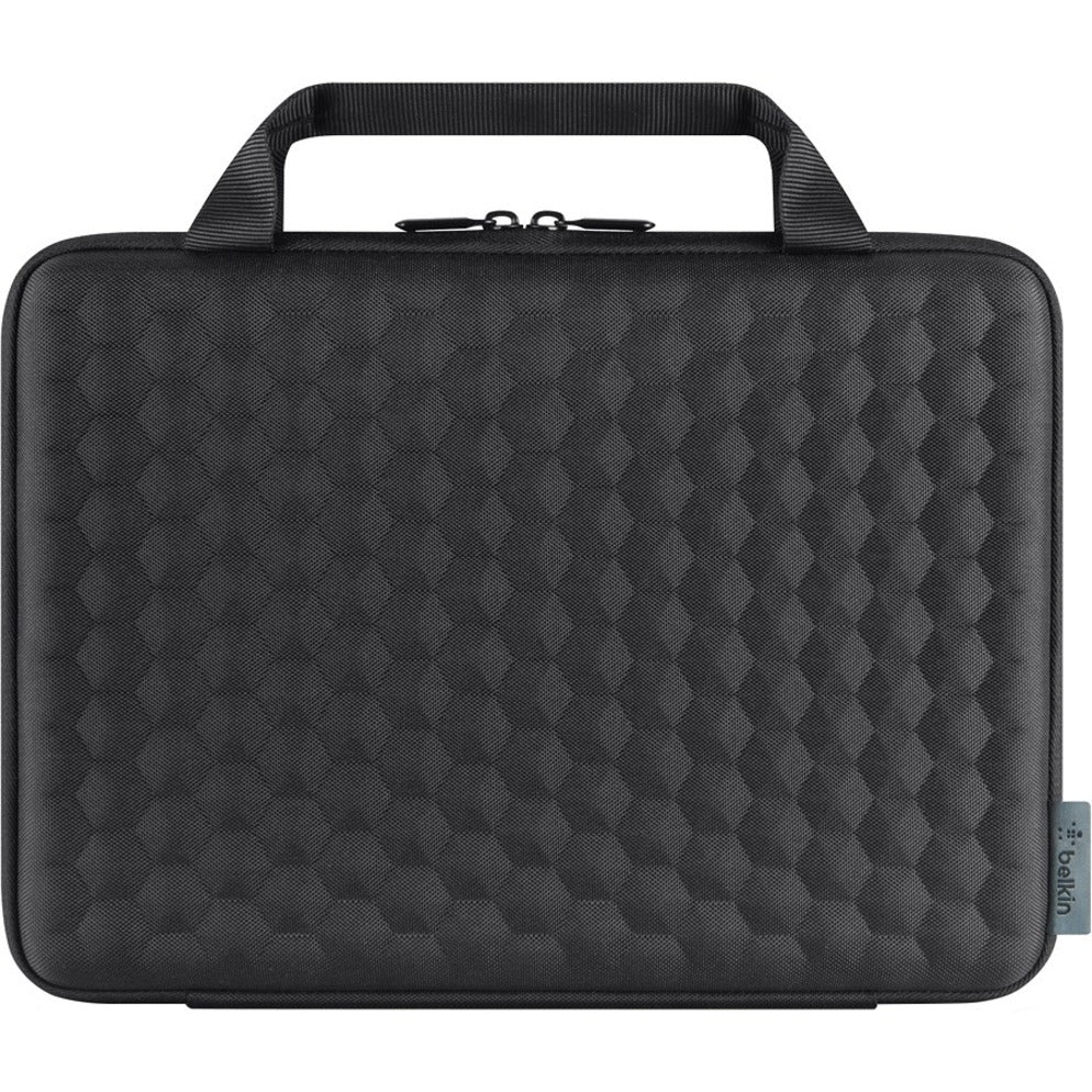 Black Air Protect laptop case with diamond-textured pattern and carrying handle-alternate-image1