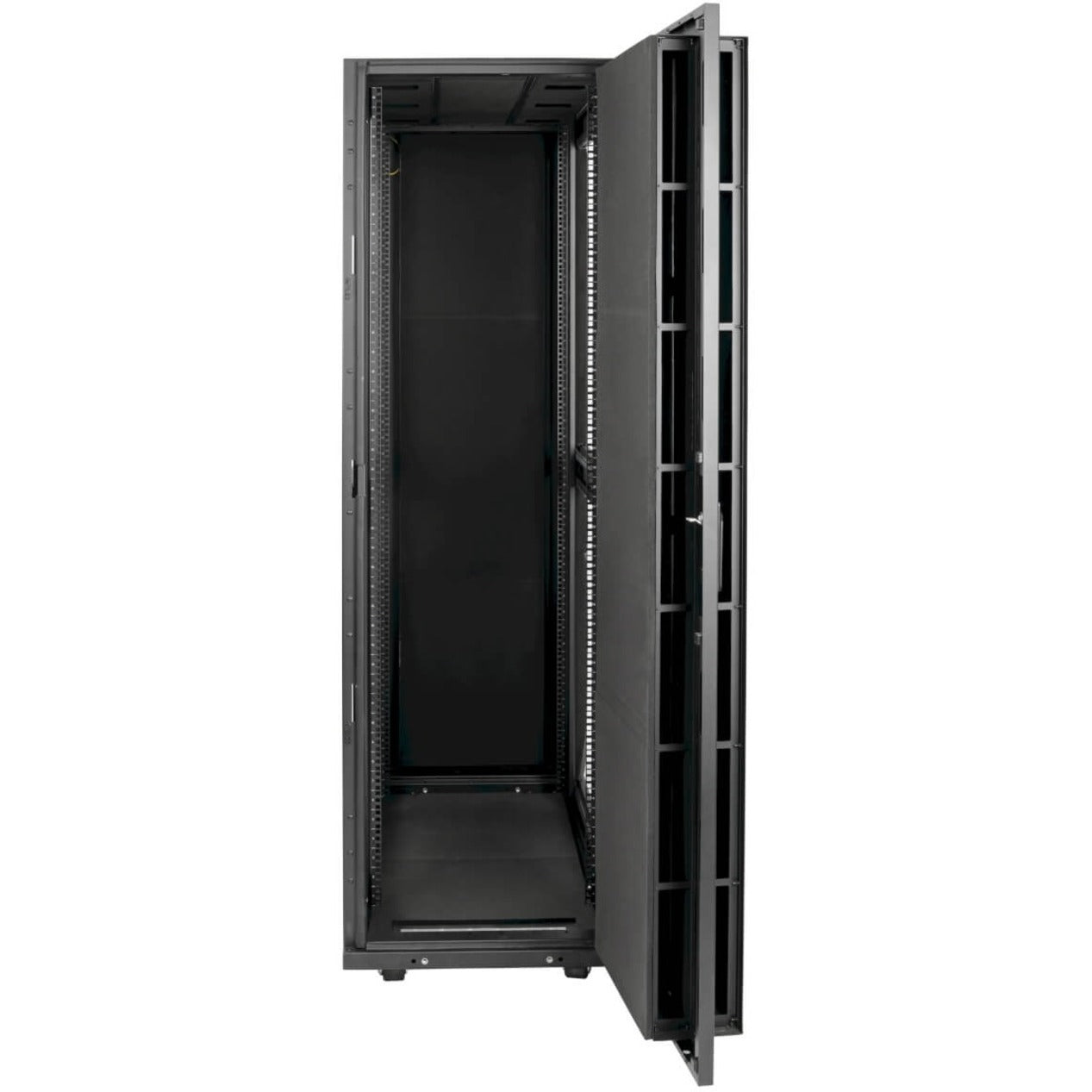 View of Tripp Lite SRQP42UB server cabinet with split side panel access-alternate-image6