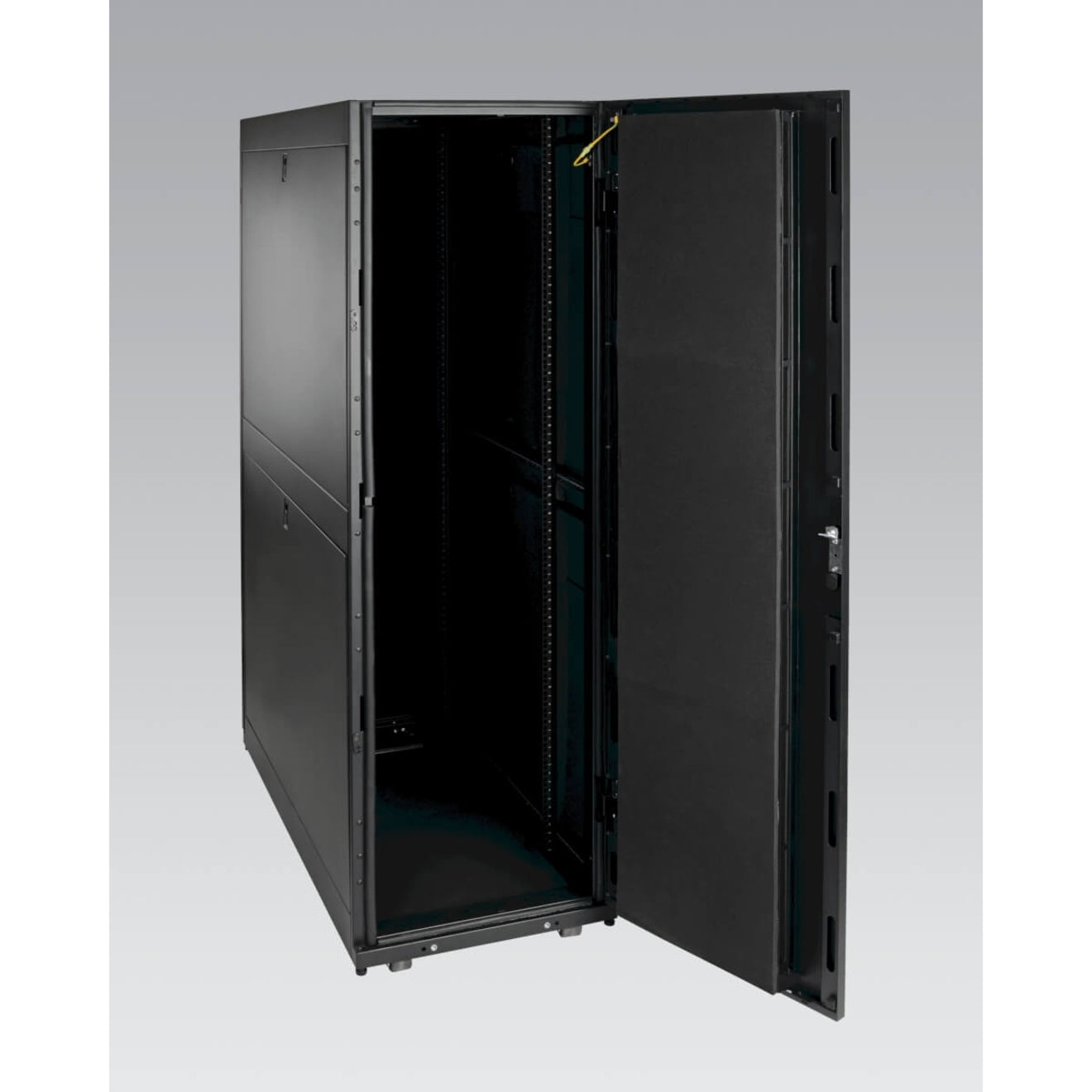 Tripp Lite SRQP42UB SmartRack 42U Quiet Server Rack Enclosure Cabinet 5 Year Warranty Floor Standing 2400 lb Static/Stationary Weight Capacity  트립 라이트 SRQP42UB 스마트랙 42U 조용한 서버 랙 케비닛 5년 보증 바닥 선반 2400 파운드 정적/정지 중량 용량