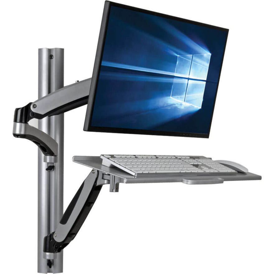 Tripp Lite WWSS1327RWTC WorkWise Single-Display Sit-Stand Wall-Mount Workstation with Thin-Client Mount, Ergonomic Design, 5-Year Warranty