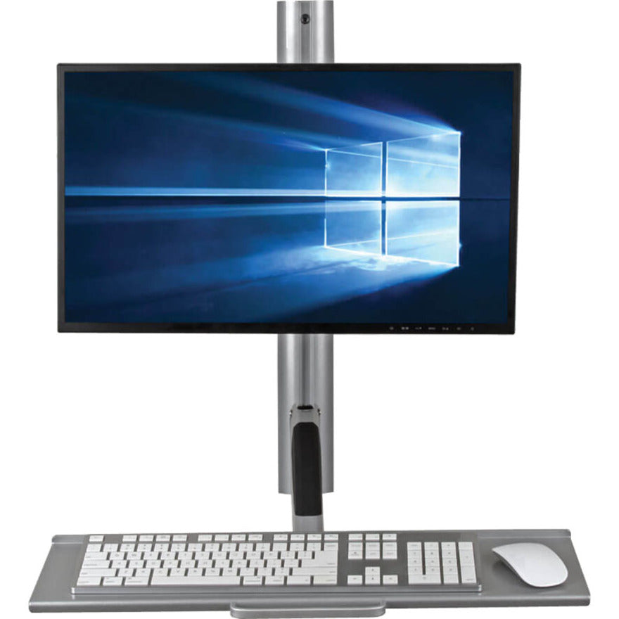 Tripp Lite WWSS1327RWTC WorkWise Single-Display Sit-Stand Wall-Mount Workstation with Thin-Client Mount, Ergonomic Design, 5-Year Warranty