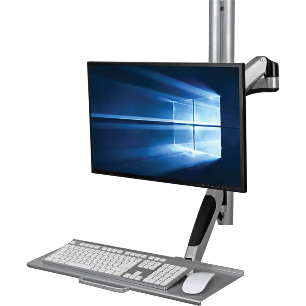 Tripp Lite WWSS1327RWTC WorkWise Single-Display Sit-Stand Wall-Mount Workstation with Thin-Client Mount, Ergonomic Design, 5-Year Warranty