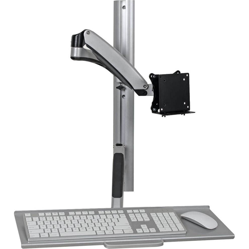 Close-up view of WorkWise mount cable management system and thin client bracket-alternate-image6