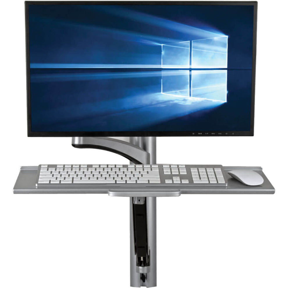 Tripp Lite WWSS1327RWTC WorkWise Single-Display Sit-Stand Wall-Mount Workstation with Thin-Client Mount, Ergonomic Design, 5-Year Warranty