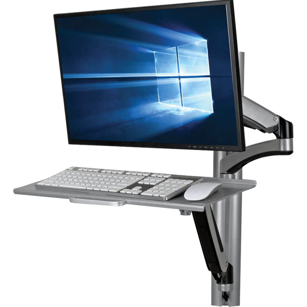 Tripp Lite WWSS1327RWTC WorkWise Single-Display Sit-Stand Wall-Mount Workstation with Thin-Client Mount, Ergonomic Design, 5-Year Warranty