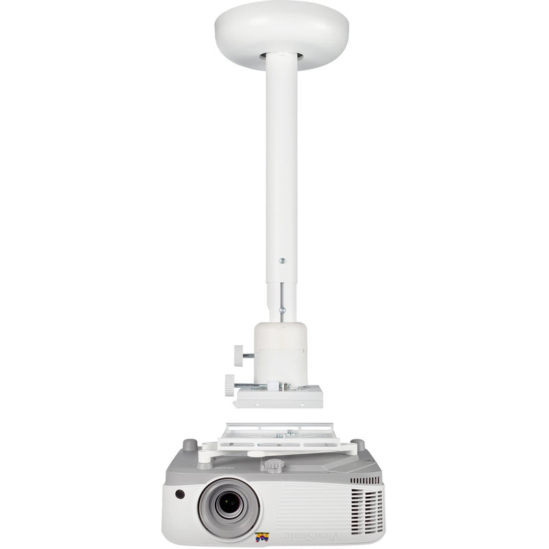 ViewSonic ceiling mount with attached projector showing alignment capabilities