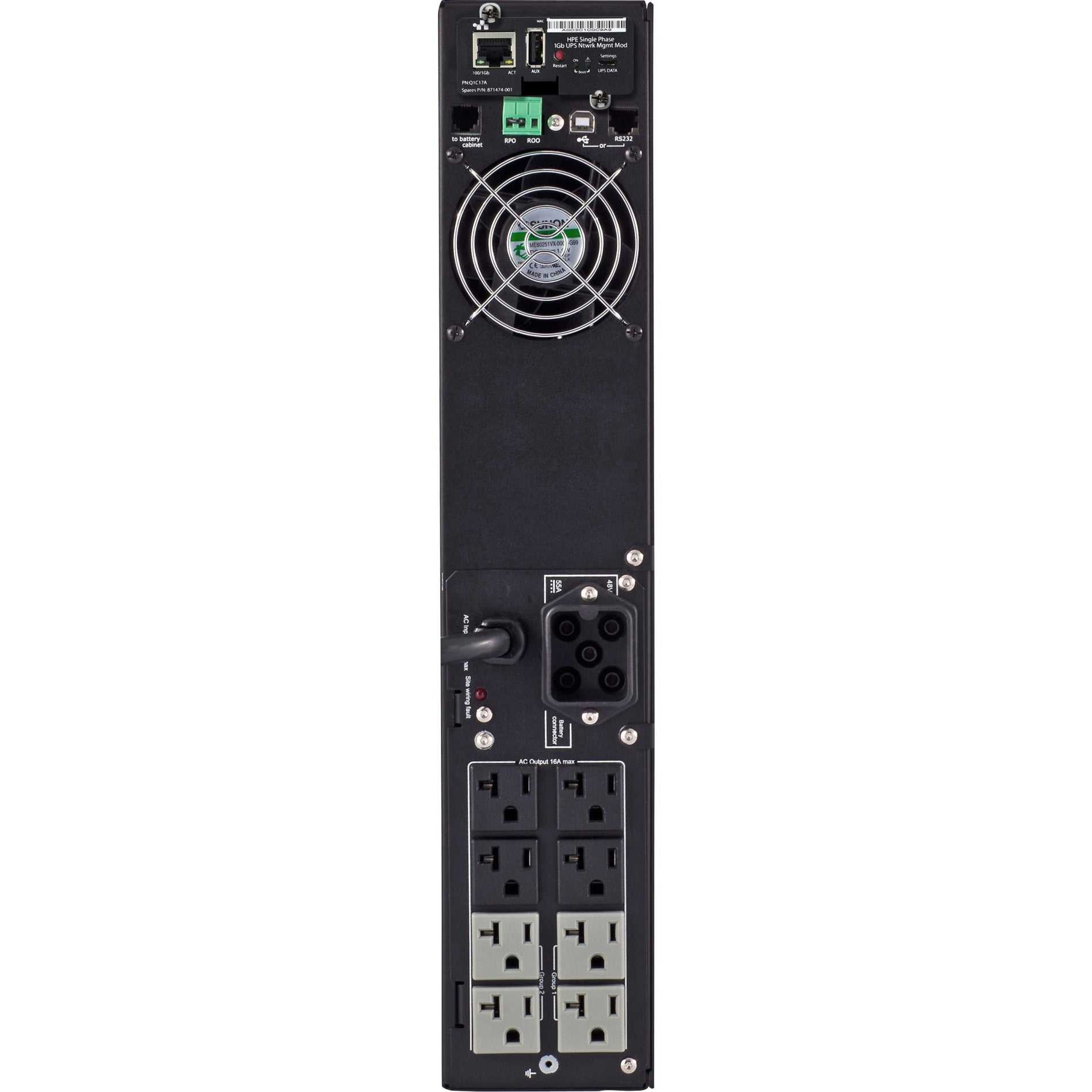 HPE Q1L84A R/T2200 1920VA Turm/Rack montierbare USV 1920W Lastkapazität heiß austauschbar