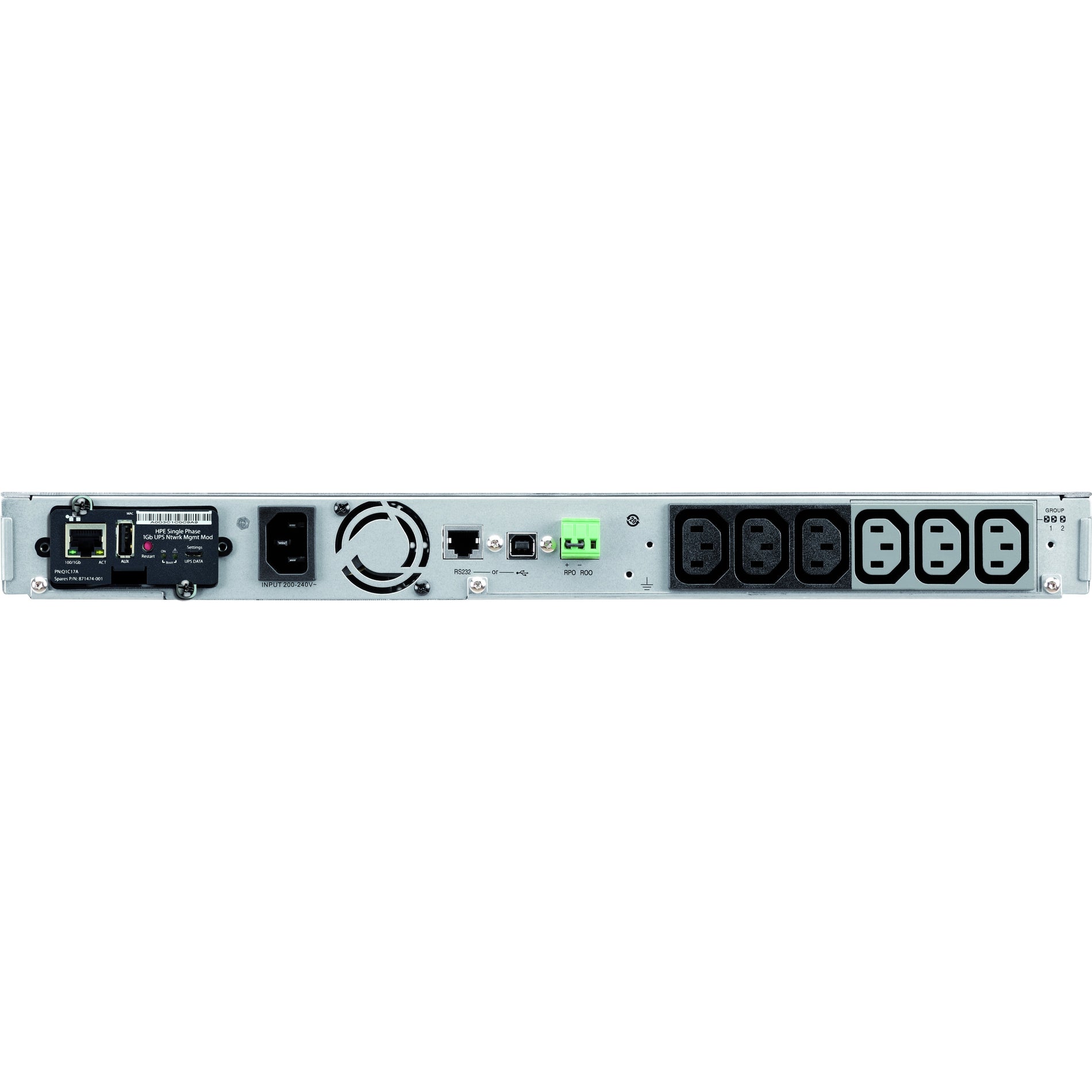 HPE Q1L88A R1500 Gen5 NA UPS, 1920 VA/1920 W, Rack-mountable