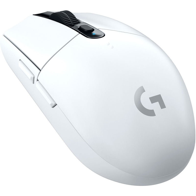 Side view of Logitech G305 gaming mouse showing ergonomic design and button placement