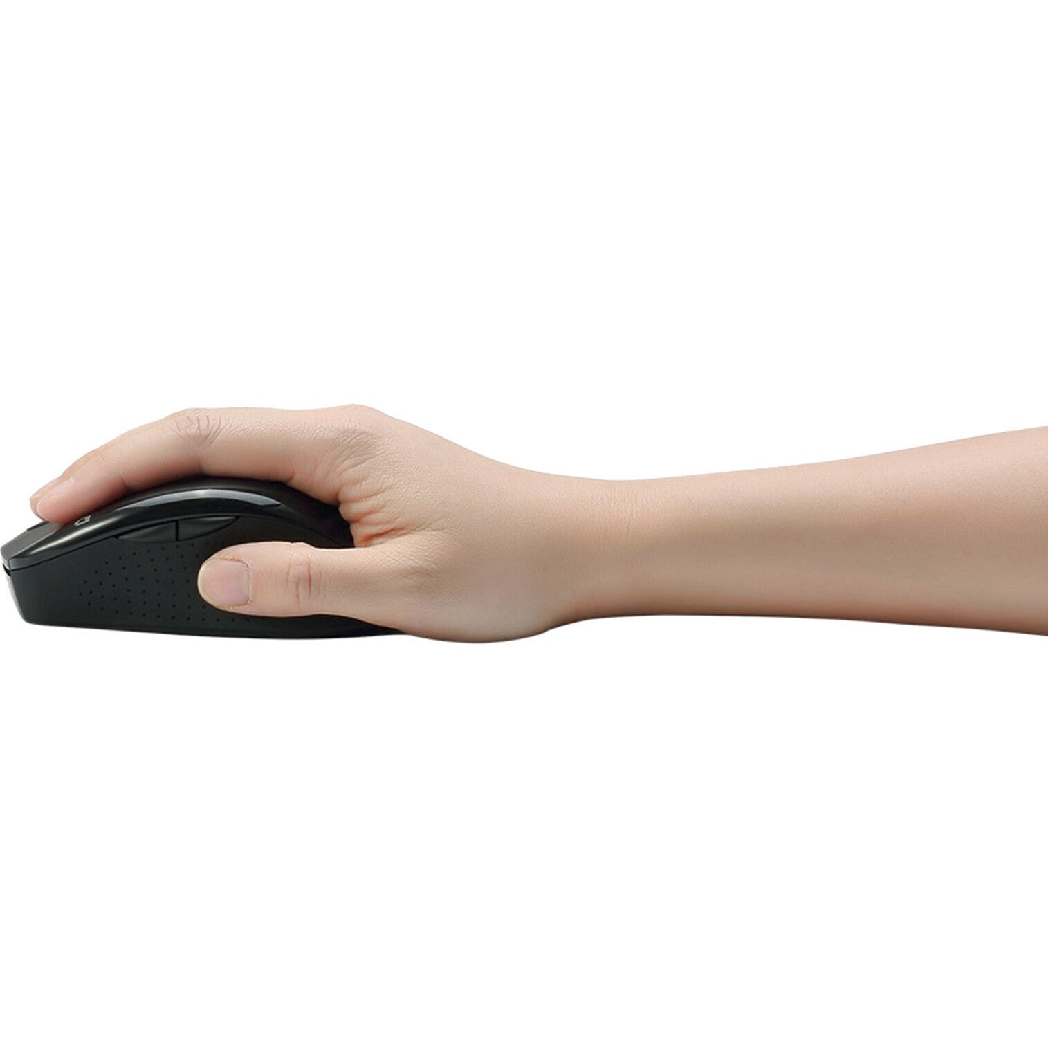 Adesso IMOUSE M20B Wireless Ergonomic Optical Mouse, 2.4 GHz Radio Frequency, 6 Buttons, 1500 dpi