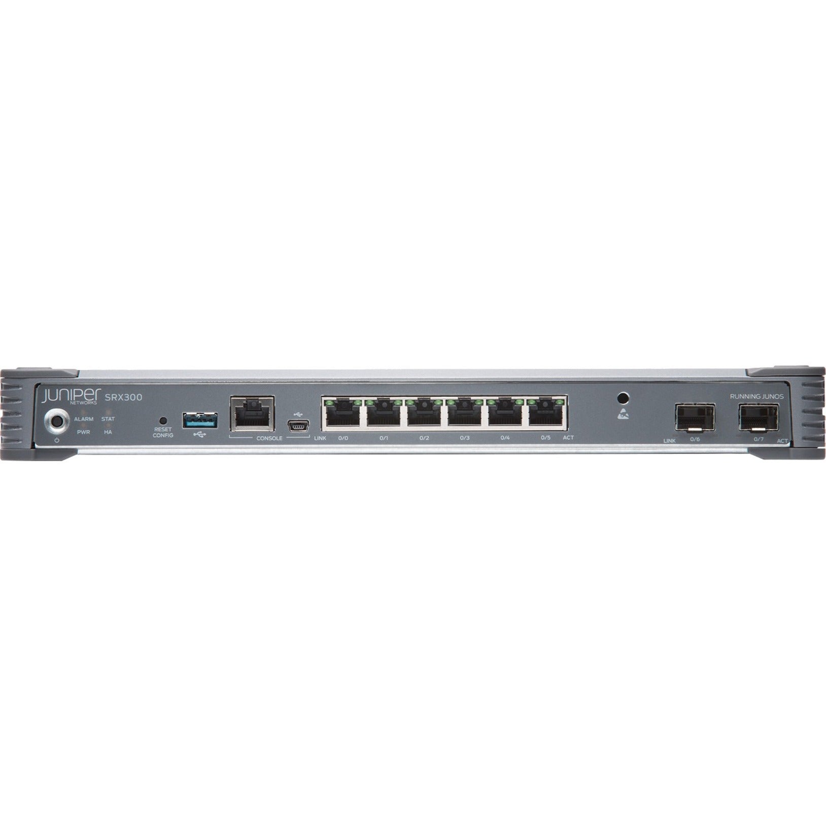 Juniper SRX300-TAA SRX300 Router, Gigabit Ethernet, 6 Ports, 1000Base-T, 1000Base-X, RoHS 2