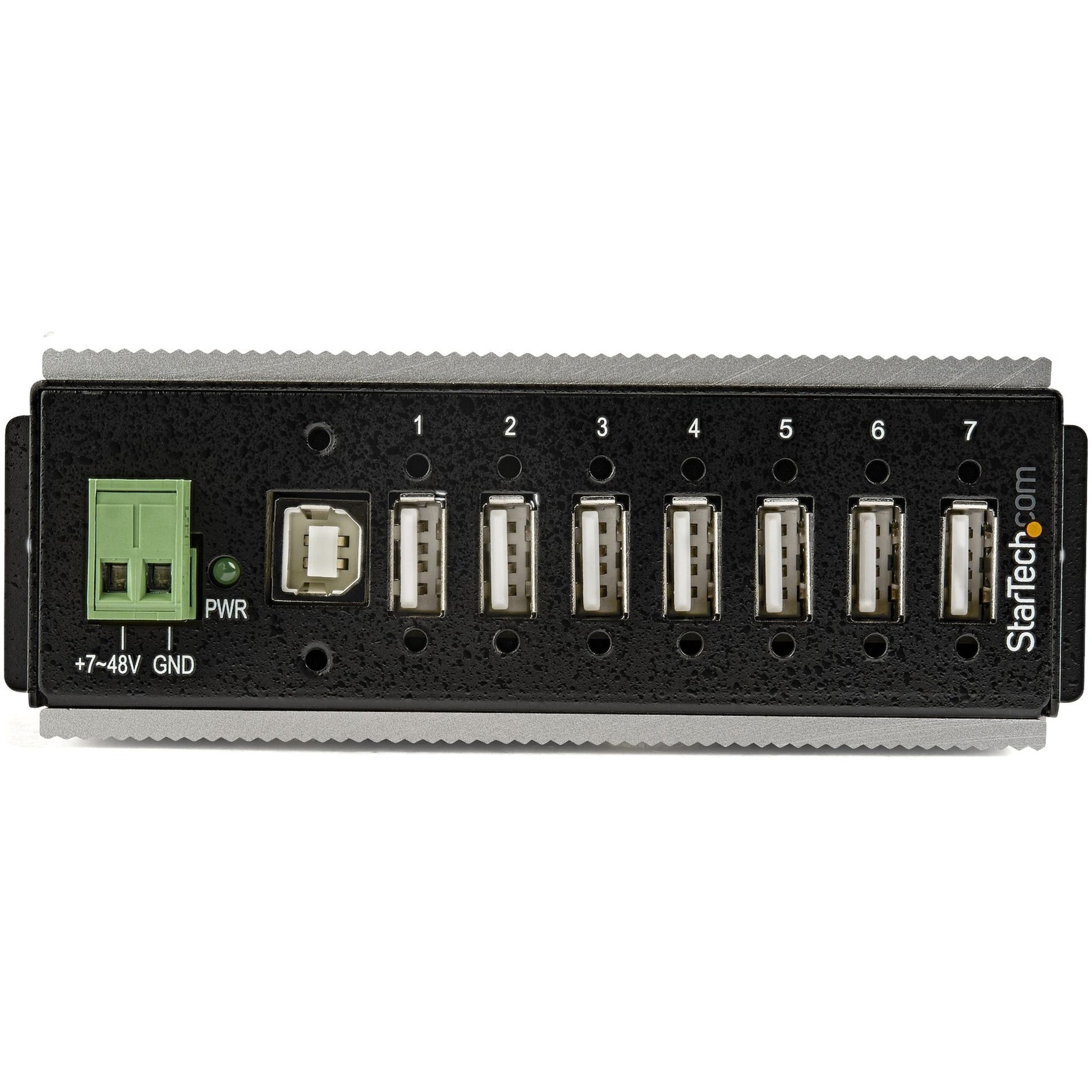 StarTech.com HB20A7AME 7-Port Industrial USB 2.0 Hub - ESD Protection, Metal Housing