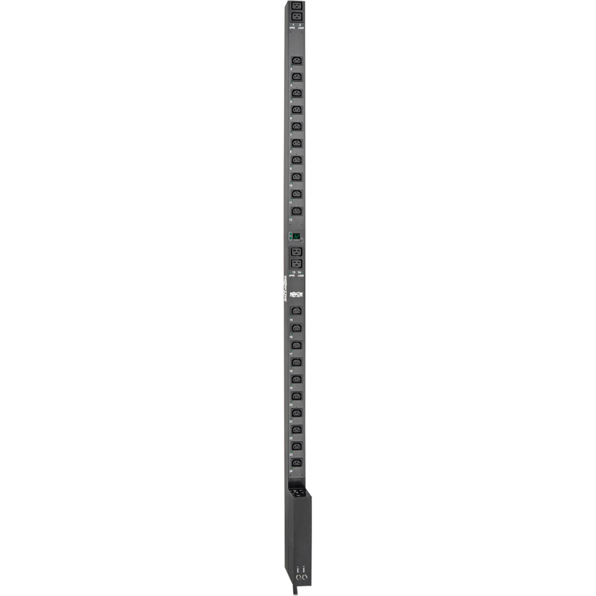 Full-length vertical PDU showing complete outlet array and mounting design-alternate-image7