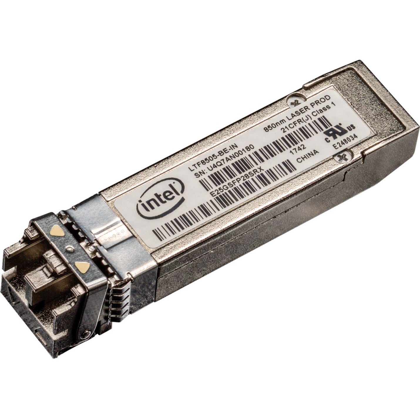 Intel E25GSFP28SRX Ethernet SFP28 Optic (Extended Temp), 25GBase-SR Network, 25 Gigabit Ethernet, Multi-mode, 25 Gbit/s