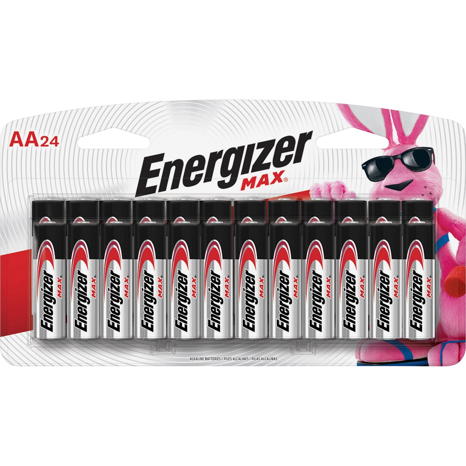 Energizer E91BP24 MAX Alkaline AA Batteries, Long-lasting Power for Multipurpose Use