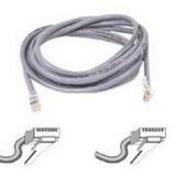 15-foot gray Cat 5e network patch cable with RJ45 connectors on both ends