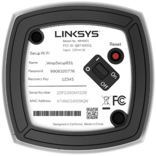 Linksys WHW0101 Velop Intelligent Mesh Dual-Band Wi-Fi System, 3 Year Warranty, Gigabit Ethernet