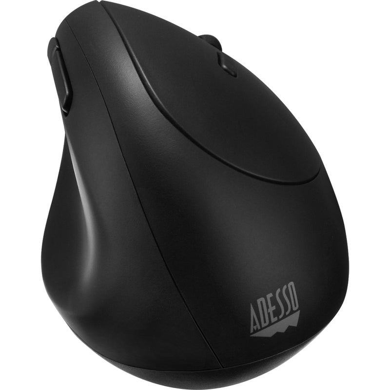 Side profile of Adesso iMouse V10 showing ergonomic curves and button placement