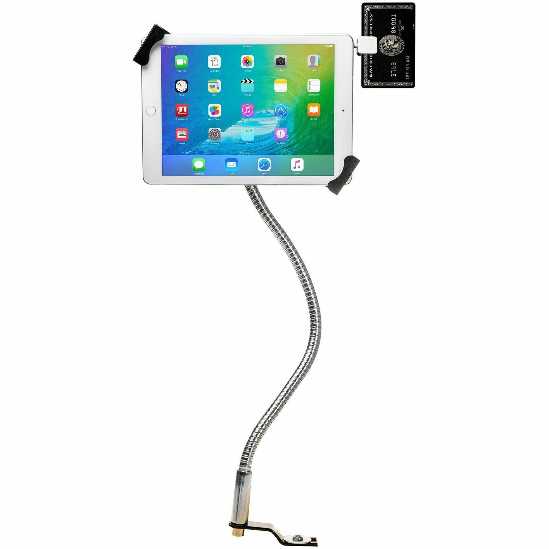 CTA Digital PAD-SGCT Security Gooseneck Car Mount for Tablets, Vehicle Mount for iPad and Tablet Devices