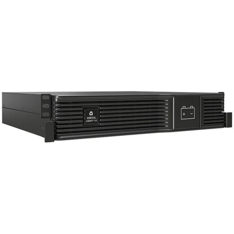 Liebert PSI5-72VBATT 2U rackmount battery cabinet with black metal housing and front ventilation grilles