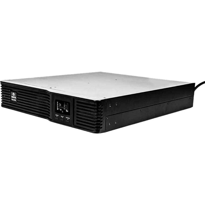 Side view of Liebert PSI5 UPS showing slim rack mount profile and ventilation design