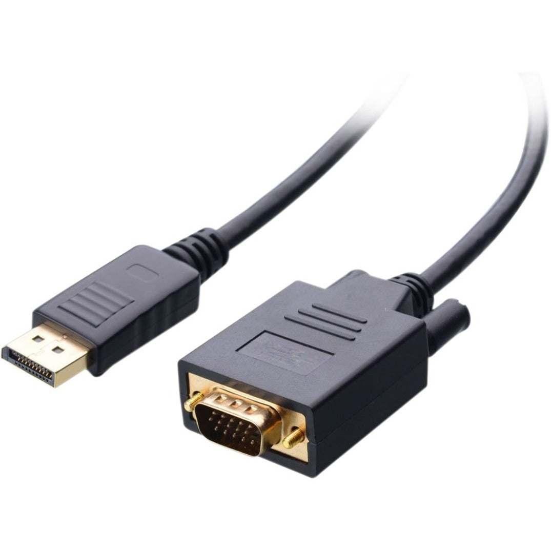 4XEM 4XDPMVGAM10FT High Speed DisplayPort to VGA Adapter Cable, 10 ft, Active, 1920 x 1200 Resolution