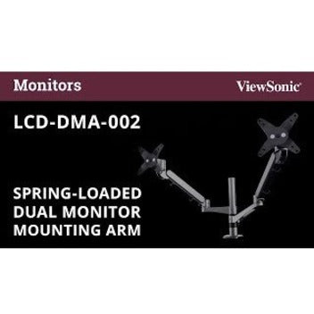 Product branding image for ViewSonic LCD-DMA-002 dual monitor mount