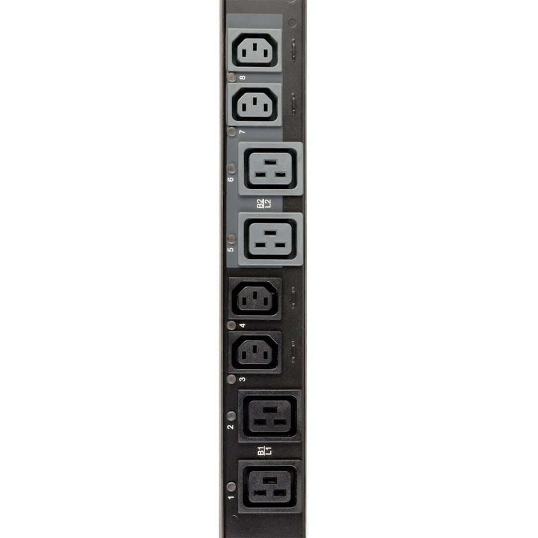 Detail view of PDU outlets showing C13 and C19 power connections-alternate-image4