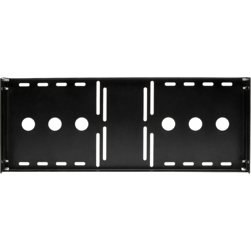 Front view of rack mount bracket showing universal mounting pattern