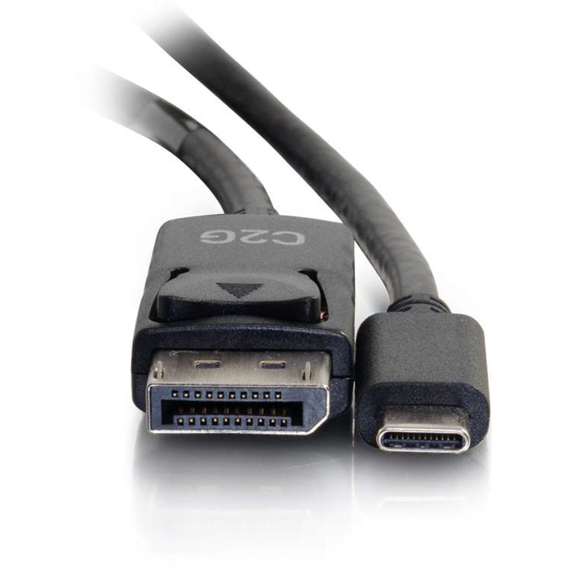 Side-by-side comparison of USB-C and DisplayPort connectors showing size and pin layout-alternate-image4