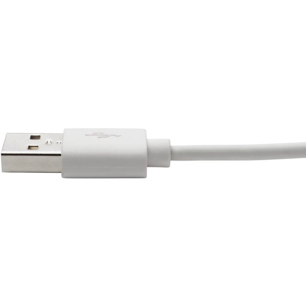 Tripp Lite M100-003-LRA-WH Cable de Sincronización/Carga Lightning/USB para Transferencia de Datos 3 pies Reversible Conector en Ángulo Recto Certificado MFI