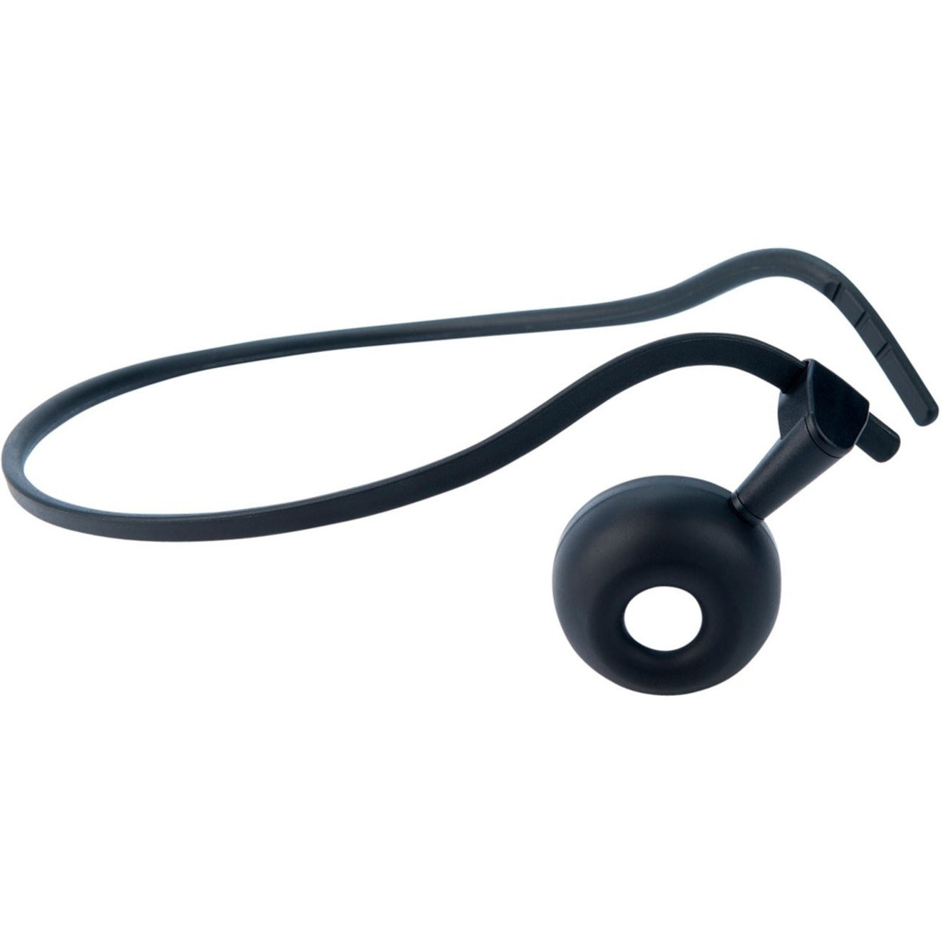 Jabra Engage neckband accessory in black featuring a curved behind-the-neck design with circular earpiece mount-alternate-image1