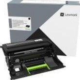 Lexmark 58D0ZA0 Black Imaging Unit shown with protective packaging and internal green drum component visible