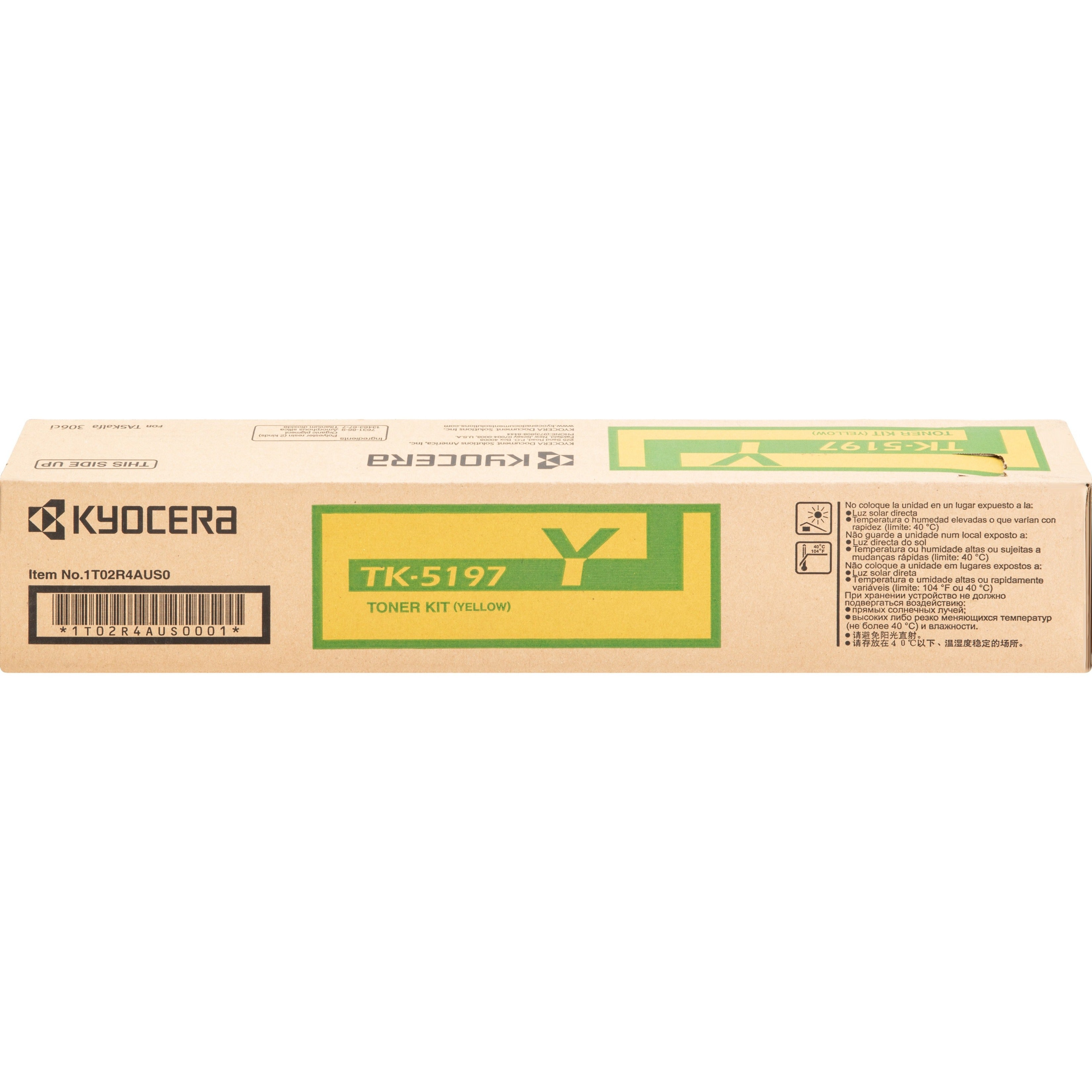 Kyocera TK-5197Y Original Yellow Toner Cartridge, Ecosys 306ci, 7000 Page Yield, Laser Print Technology, Sharp Characters, Easy Install (1 Year Warranty)