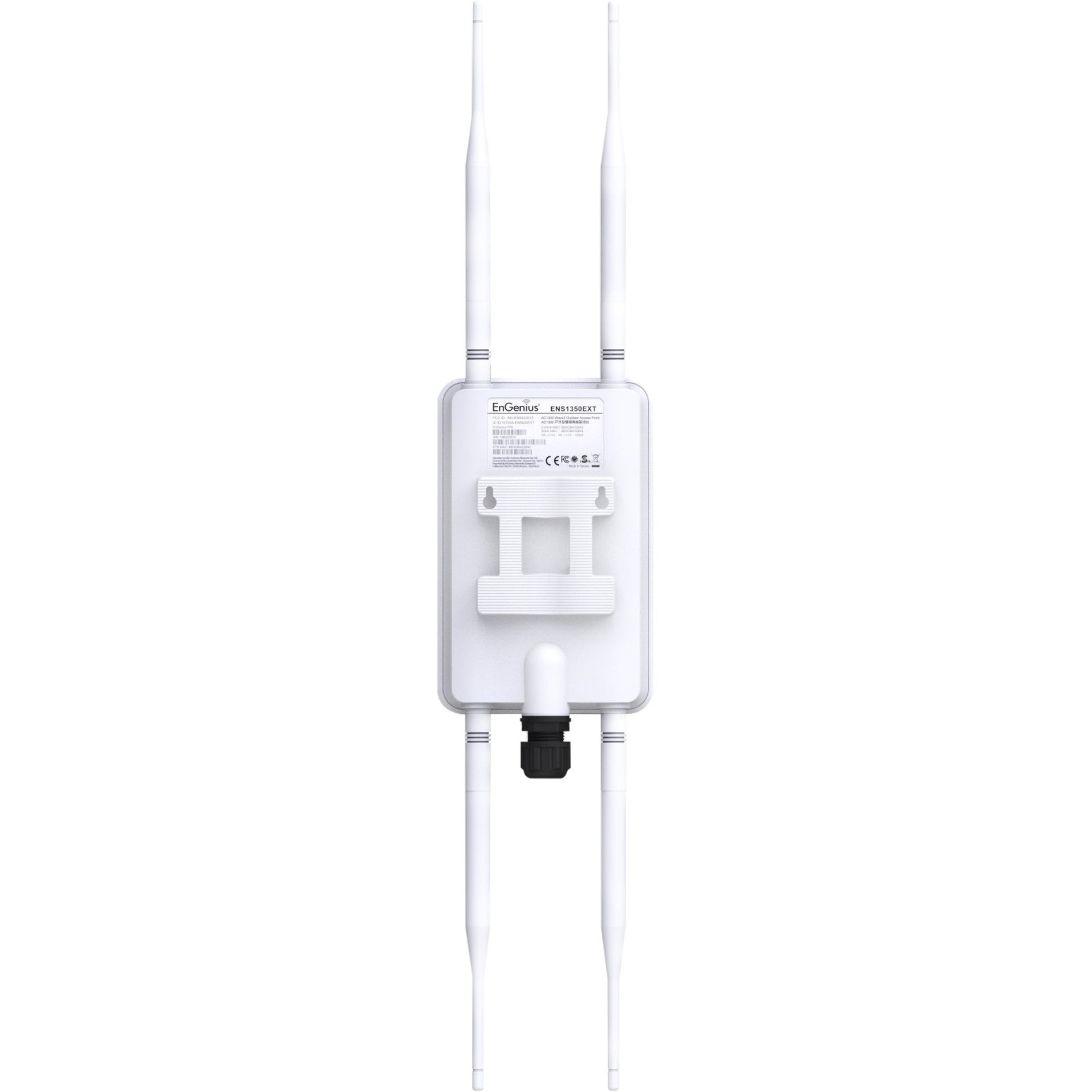 EnGenius ENH1350EXT EnTurbo AC1300 Wave 2 Outdoor Access Point, Dual-Band Gigabit Ethernet, IP67