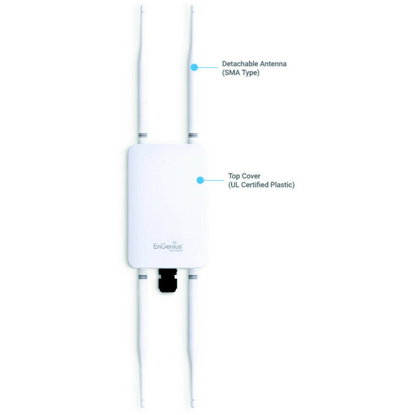 EnGenius ENH1350EXT EnTurbo AC1300 Wave 2 Outdoor Access Point, Dual-Band Gigabit Ethernet, IP67