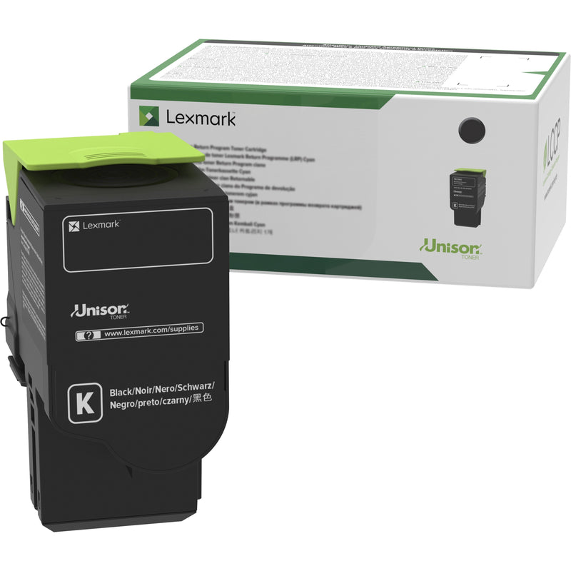 Lexmark 78C10K0 black toner cartridge with Return Program packaging showing Unison technology branding