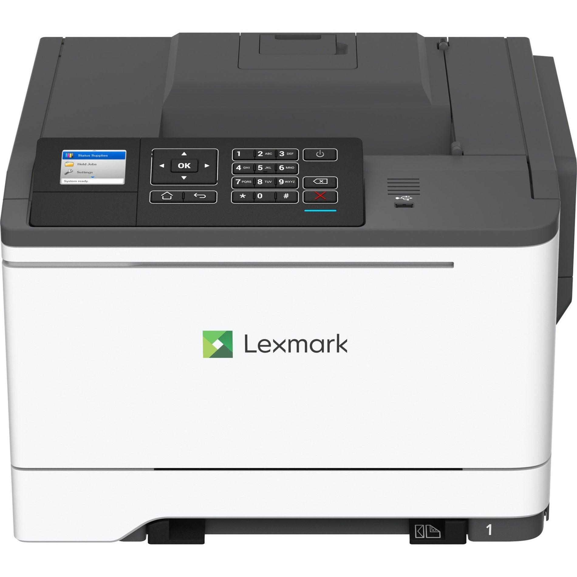 雷士 42C0060 CS521dn 彩色激光打印机，自动双面打印，USB直接打印，35 ppm打印速度 雷士 - Lexmark