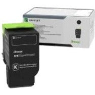 Lexmark 78C0X10 black toner cartridge with retail packaging showing extra high yield capacity-alternate-image1